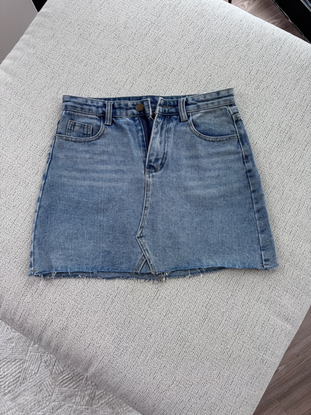 Casual Blue Denim Mini Skirt
